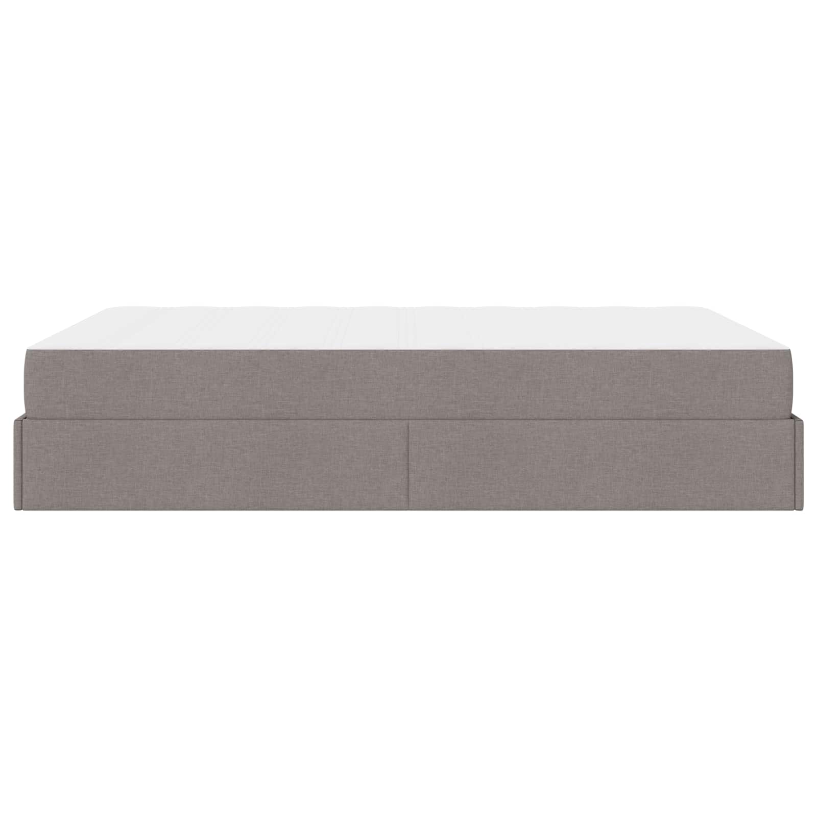 Rám Postele S Matrací 2 Pcs Taupe Textil