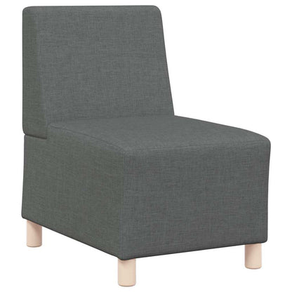 Modulová Sedačka Bez Opěradel 3 Ks Tmavě Šedá Textil