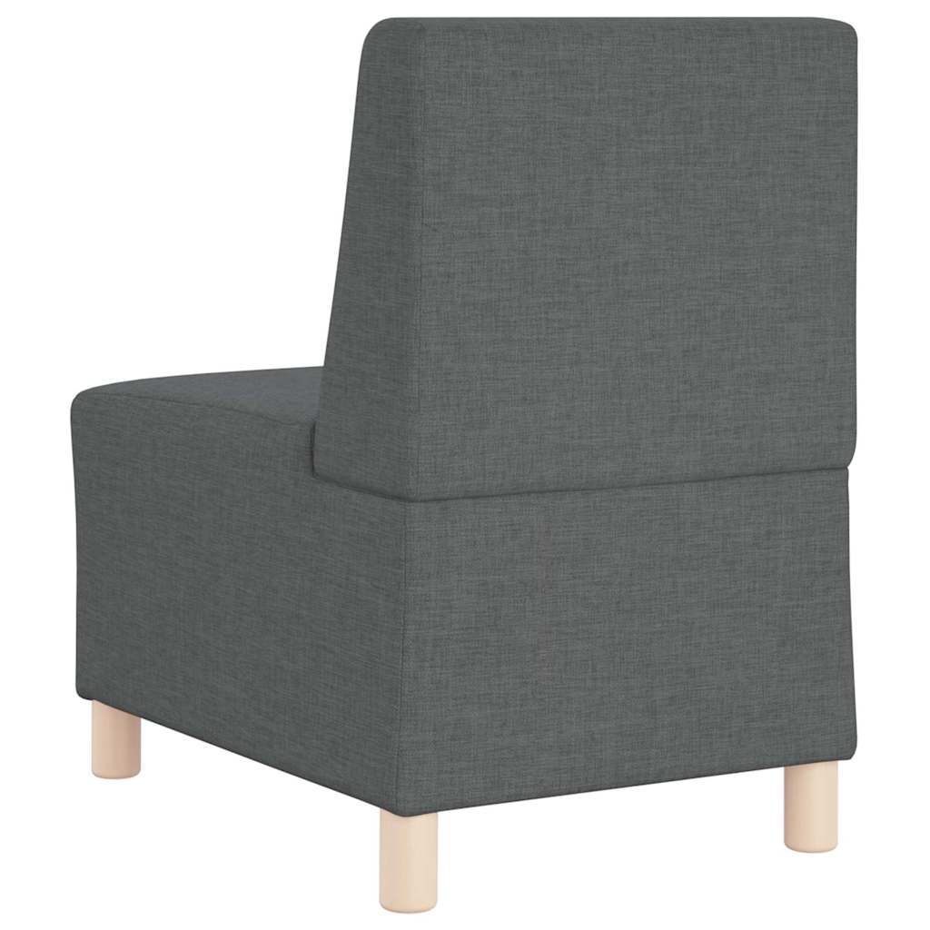 Modulová Sedačka Bez Opěradel 3 Ks Tmavě Šedá Textil