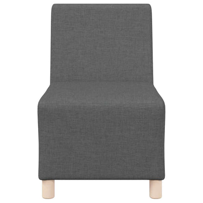 Modulová Sedačka Bez Opěradel 3 Ks Tmavě Šedá Textil