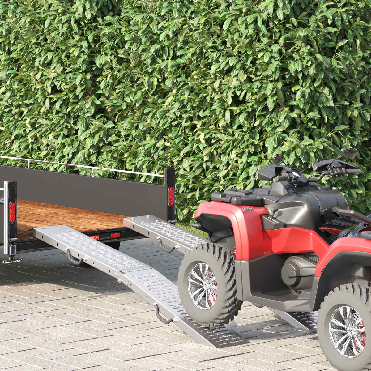Skládací Rampy 200 Kg Na Rampu 2 Ks Stříbrná 200 Kg Na Kus