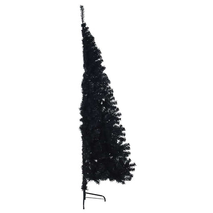 Umělý Osvětlený Vánoční Stromeček Černá 240 Cm Pvc