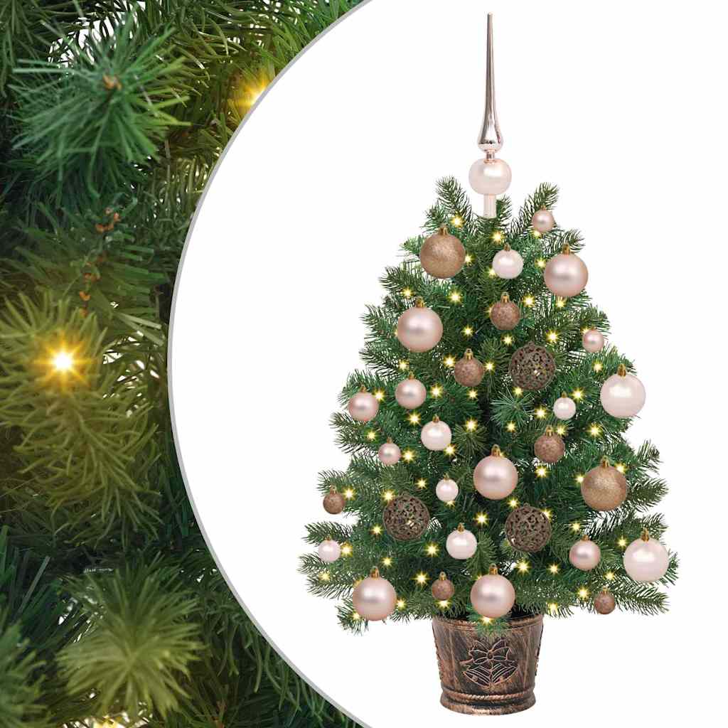 Umělý Vánoční Stromeček S 150 Led Diodami Zelená 75 Cm Pe A Pvc