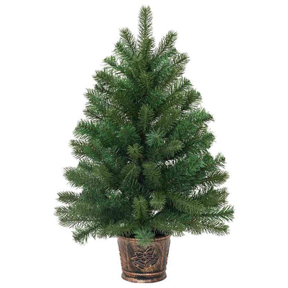 Umělý Vánoční Stromeček S 150 Led Diodami Zelená 75 Cm Pe A Pvc
