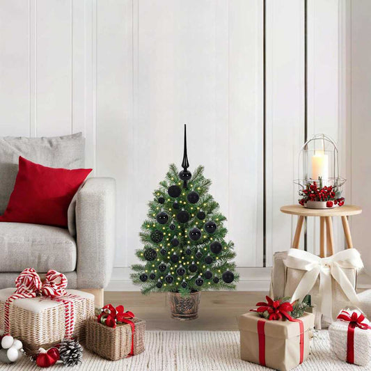 Umělý Vánoční Stromeček S 150 Led Diodami Zelená 75 Cm Pe A Pvc