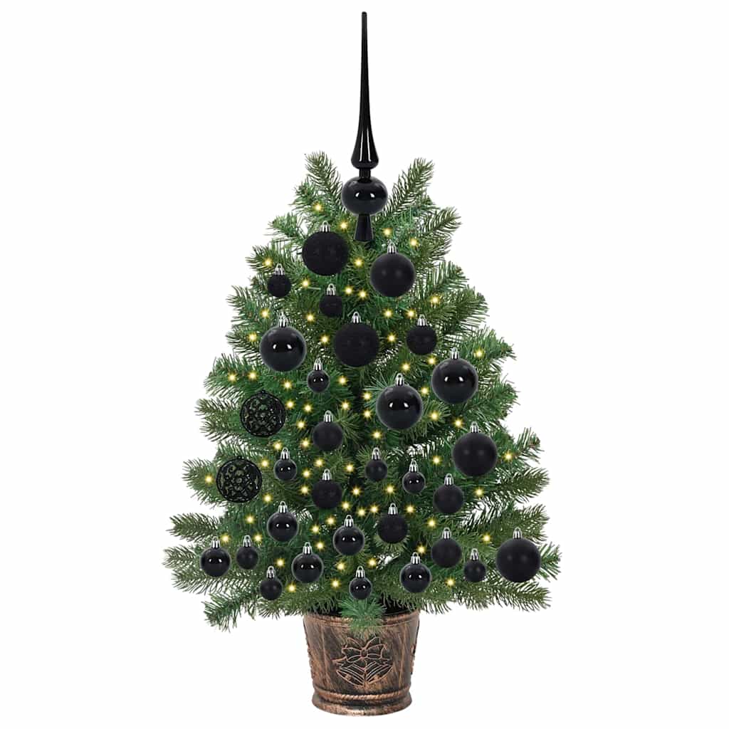 Umělý Vánoční Stromeček S 150 Led Diodami Zelená 75 Cm Pe A Pvc