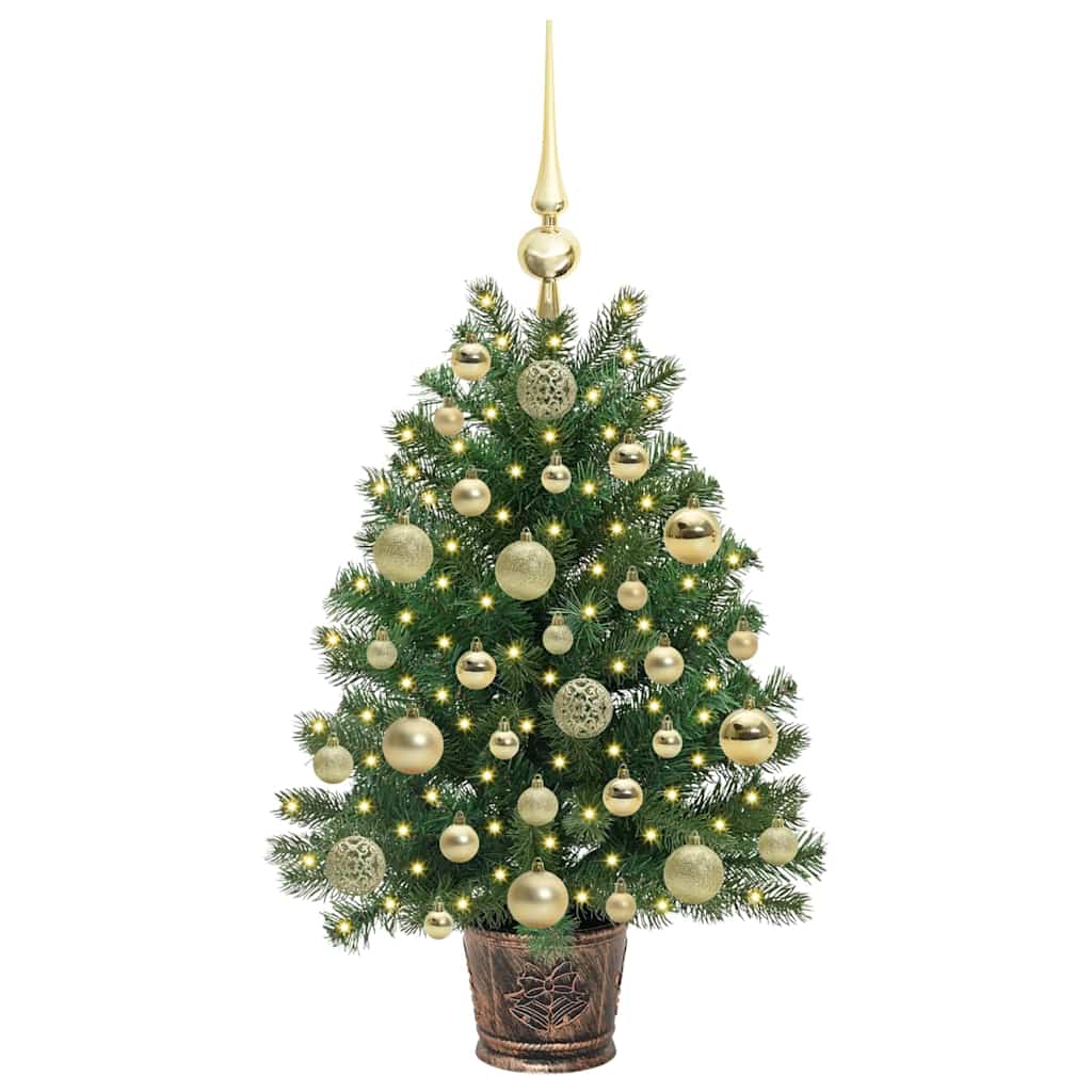 Umělý Vánoční Stromeček S 150 Led Diodami Zelená 75 Cm Pe A Pvc