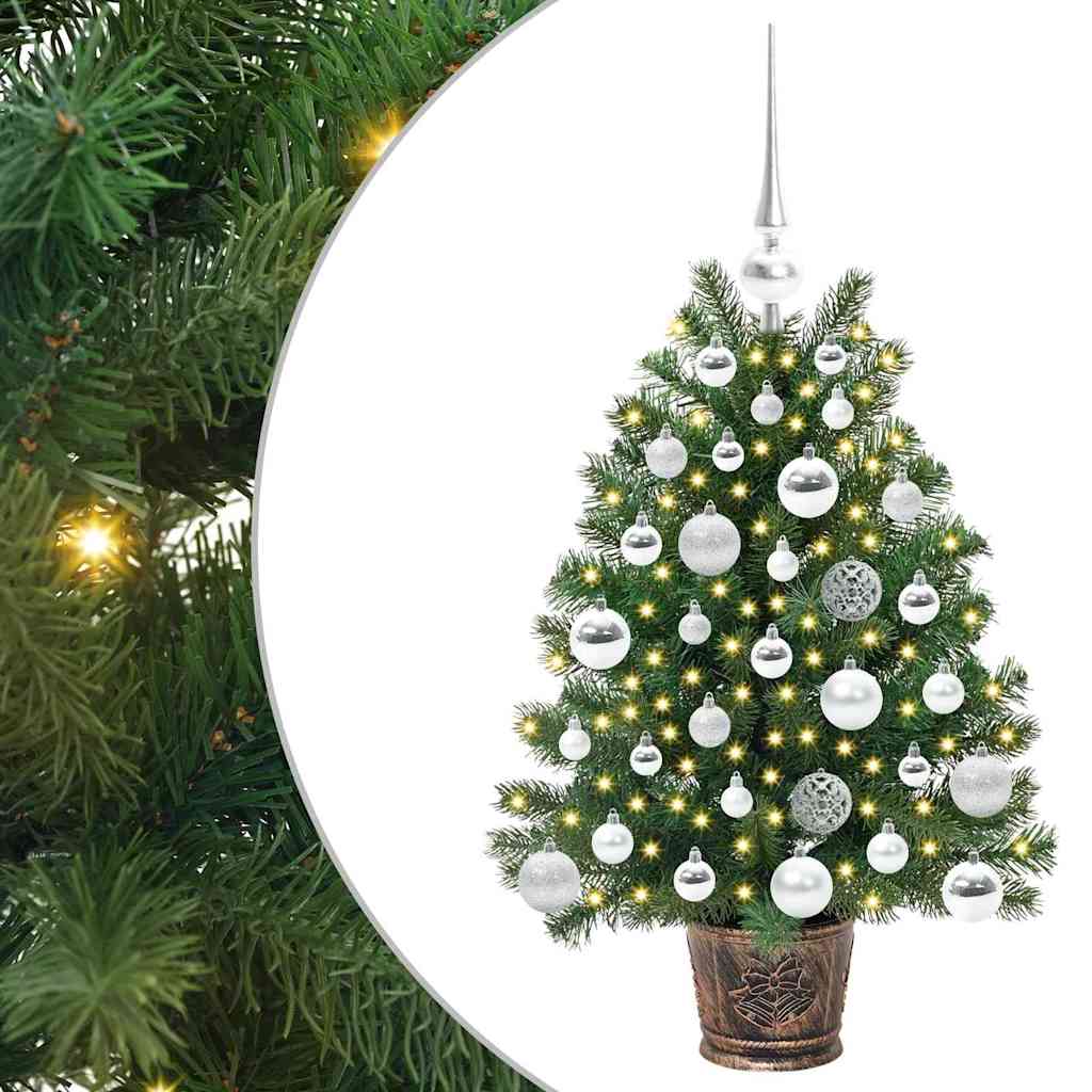 Umělý Vánoční Stromeček S 150 Led Diodami Zelená 75 Cm Pe A Pvc
