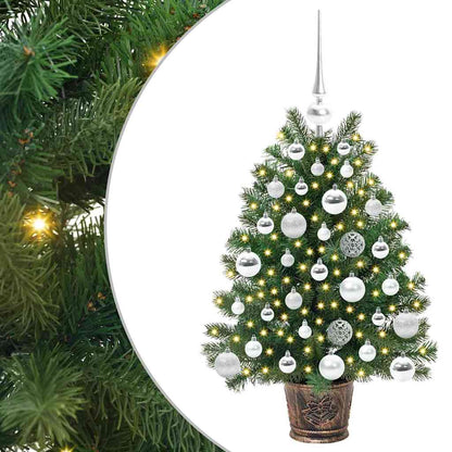 Umělý Vánoční Stromeček S 150 Led Diodami Zelená 75 Cm Pe A Pvc