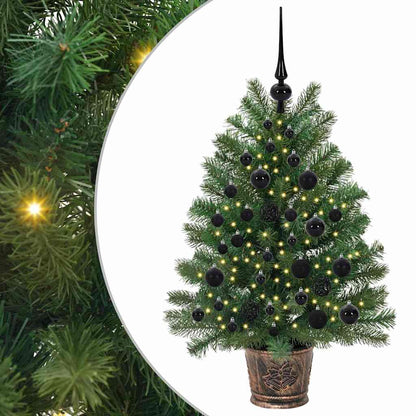 Umělý Vánoční Stromeček S 150 Led Diodami Zelená 95 Cm Pe A Pvc