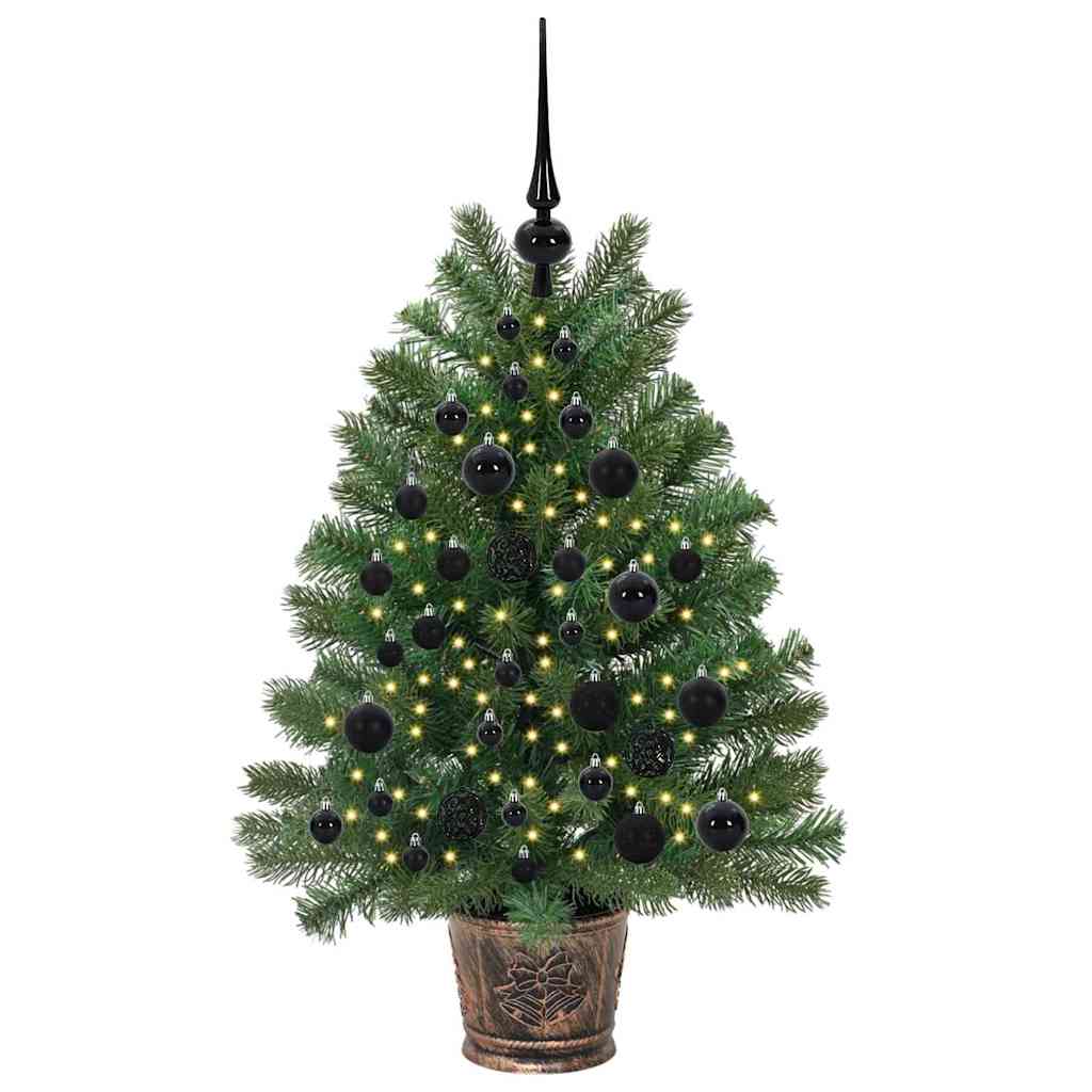 Umělý Vánoční Stromeček S 150 Led Diodami Zelená 95 Cm Pe A Pvc