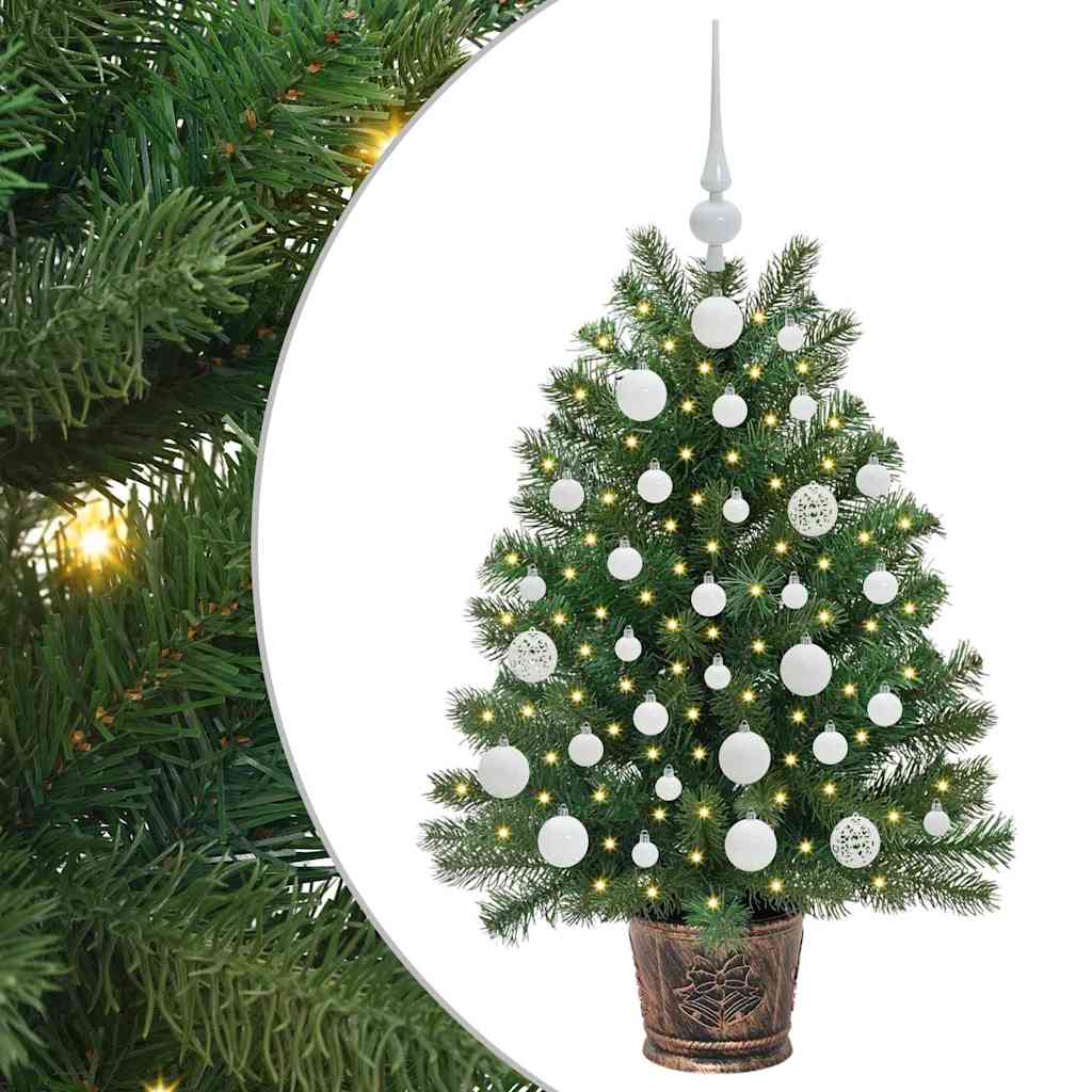 Umělý Vánoční Stromeček S 150 Led Diodami Zelená 95 Cm Pe A Pvc