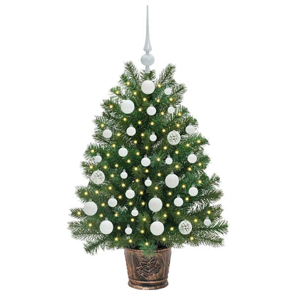 Umělý Vánoční Stromeček S 150 Led Diodami Zelená 95 Cm Pe A Pvc