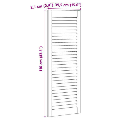 Skříňové Dveře Se Dveřmi 2 Ks Přírodní 110 X 2,1 X 39,5 Cm