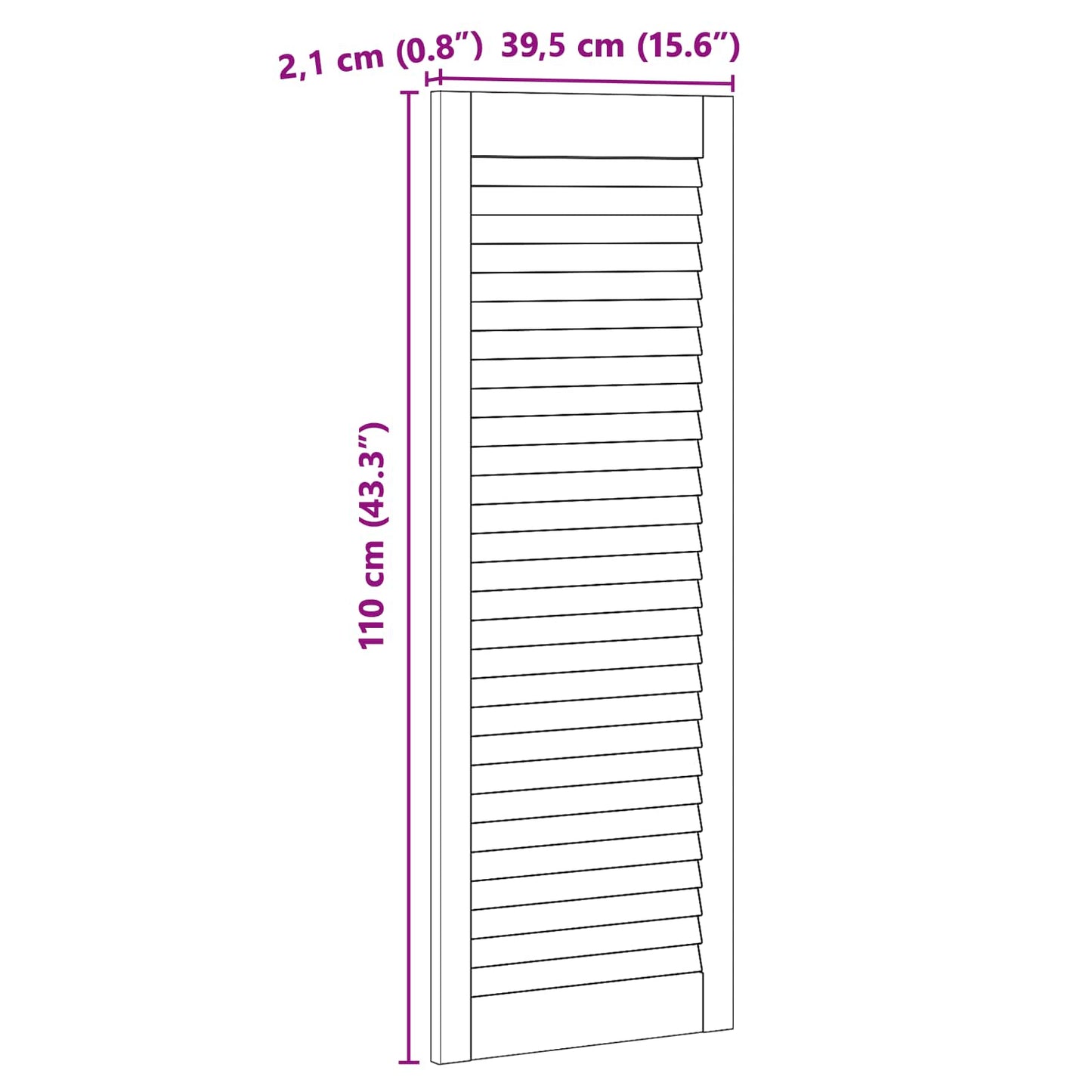 Skříňové Dveře Se Dveřmi 2 Ks Přírodní 110 X 2,1 X 39,5 Cm