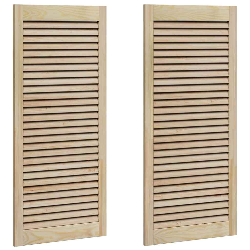 Skříňové Dveře Se Dveřmi 2 Ks Přírodní 49,5 X 2,1 X 110 Cm