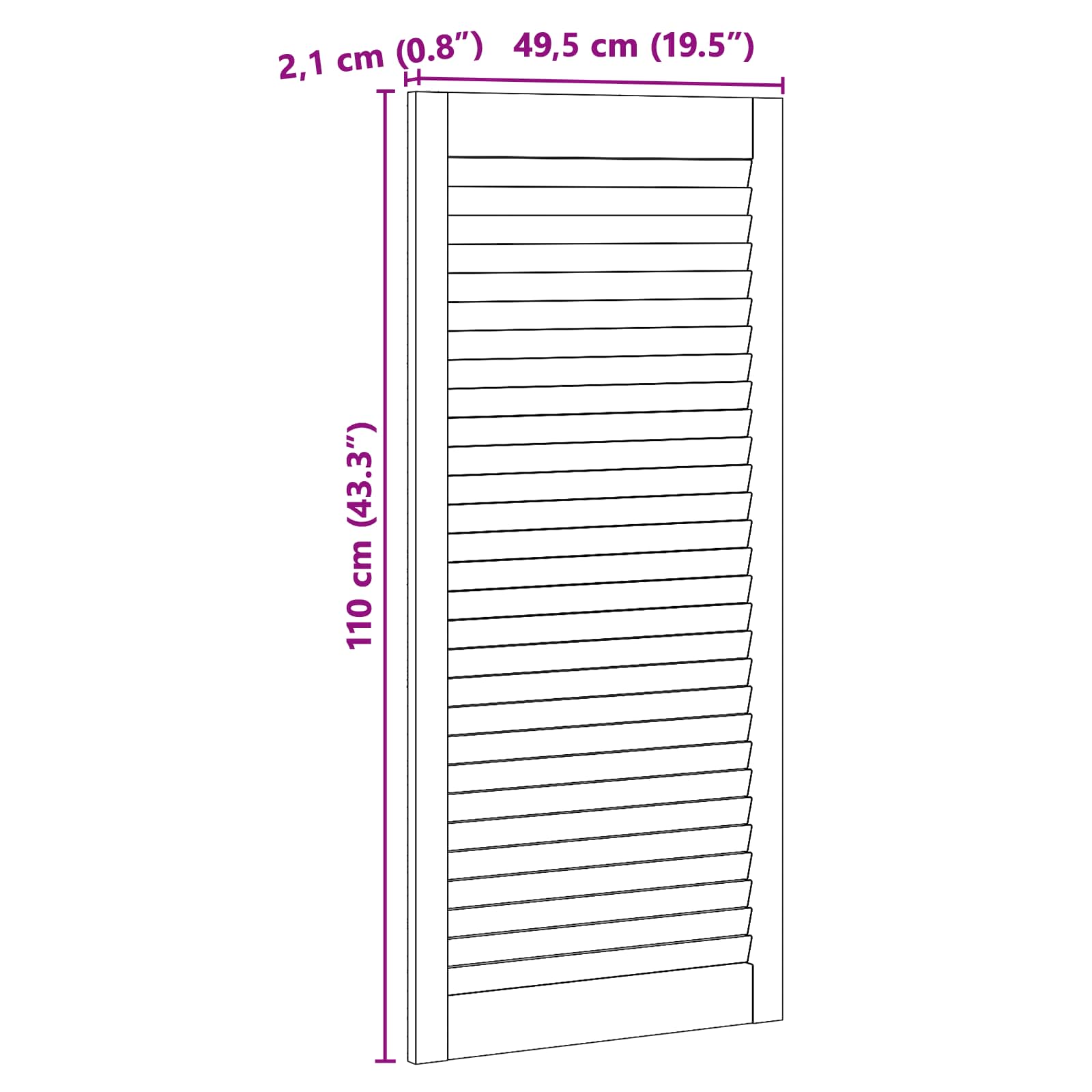 Skříňové Dveře Se Dveřmi 2 Ks Přírodní 49,5 X 2,1 X 110 Cm