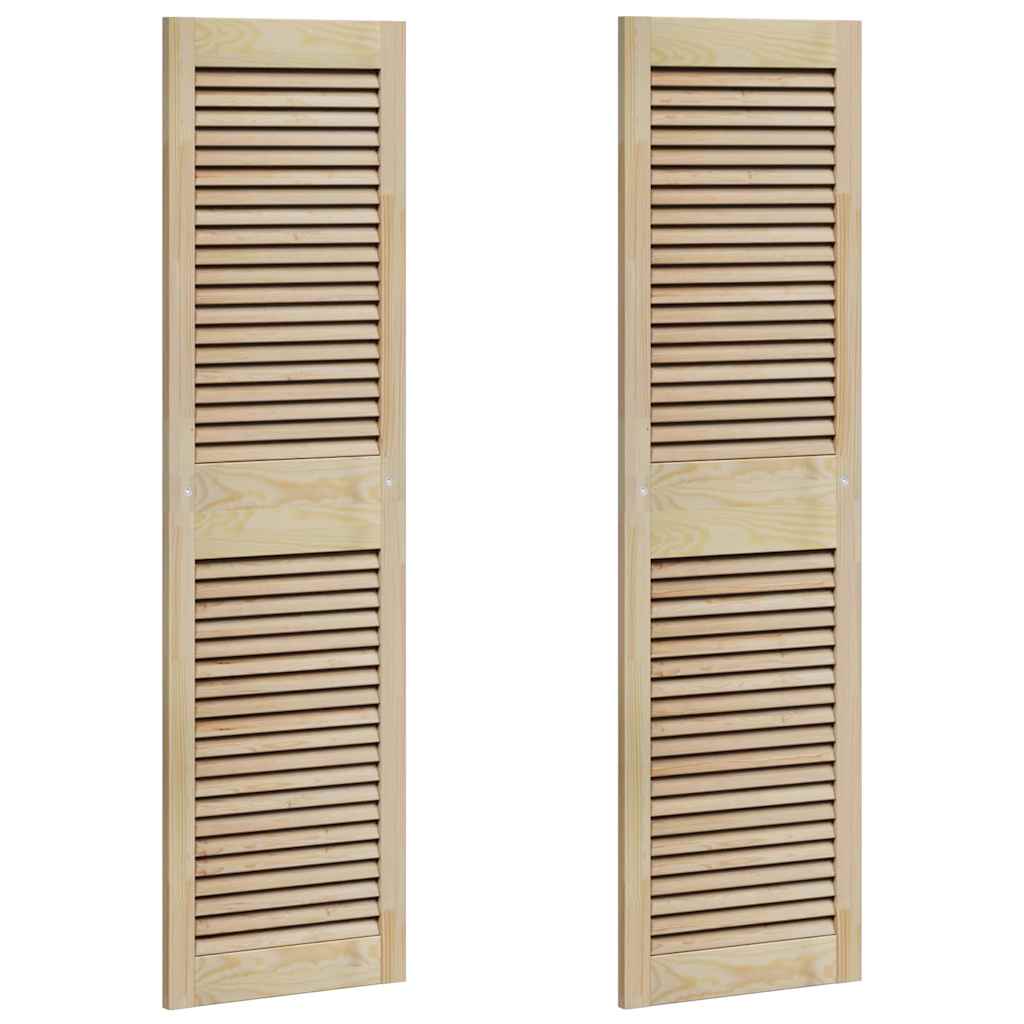 Skříňové Dveře Se Dveřmi 2 Ks Přírodní 140,5 X 2,1 X 39,5 Cm