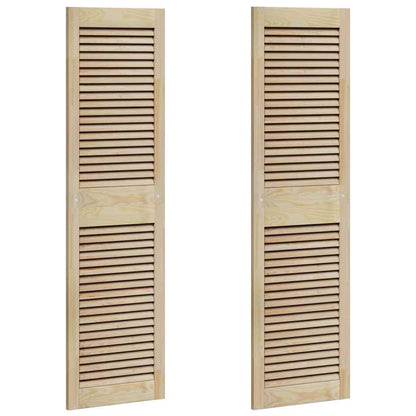 Skříňové Dveře Se Dveřmi 2 Ks Přírodní 140,5 X 2,1 X 39,5 Cm