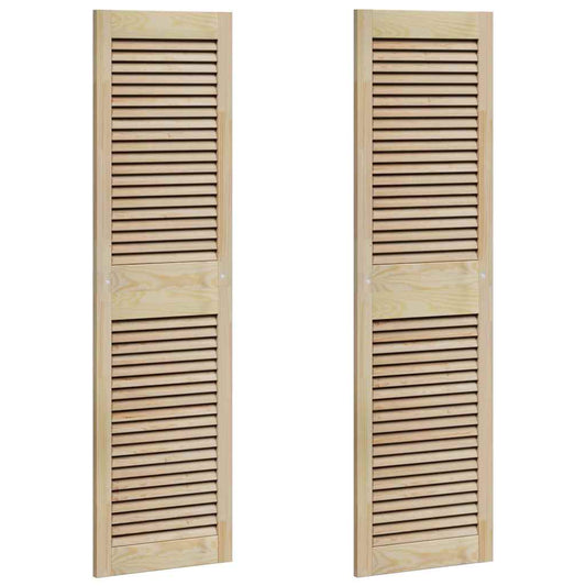 Skříňové Dveře Se Dveřmi 2 Ks Přírodní 140,5 X 2,1 X 39,5 Cm