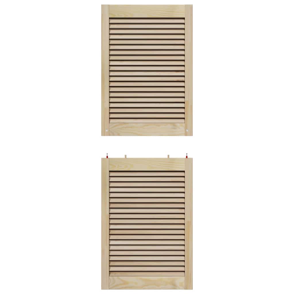Skříňové Dveře Se Dveřmi 2 Ks Přírodní 49,5 X 2,1 X 140,5 Cm