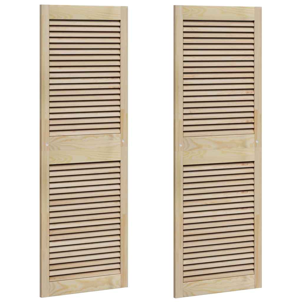 Skříňové Dveře Se Dveřmi 2 Ks Přírodní 49,5 X 2,1 X 140,5 Cm