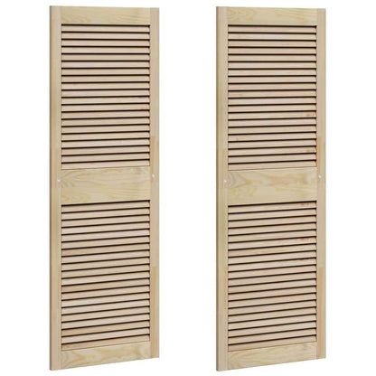 Skříňové Dveře Se Dveřmi 2 Ks Přírodní 49,5 X 2,1 X 140,5 Cm