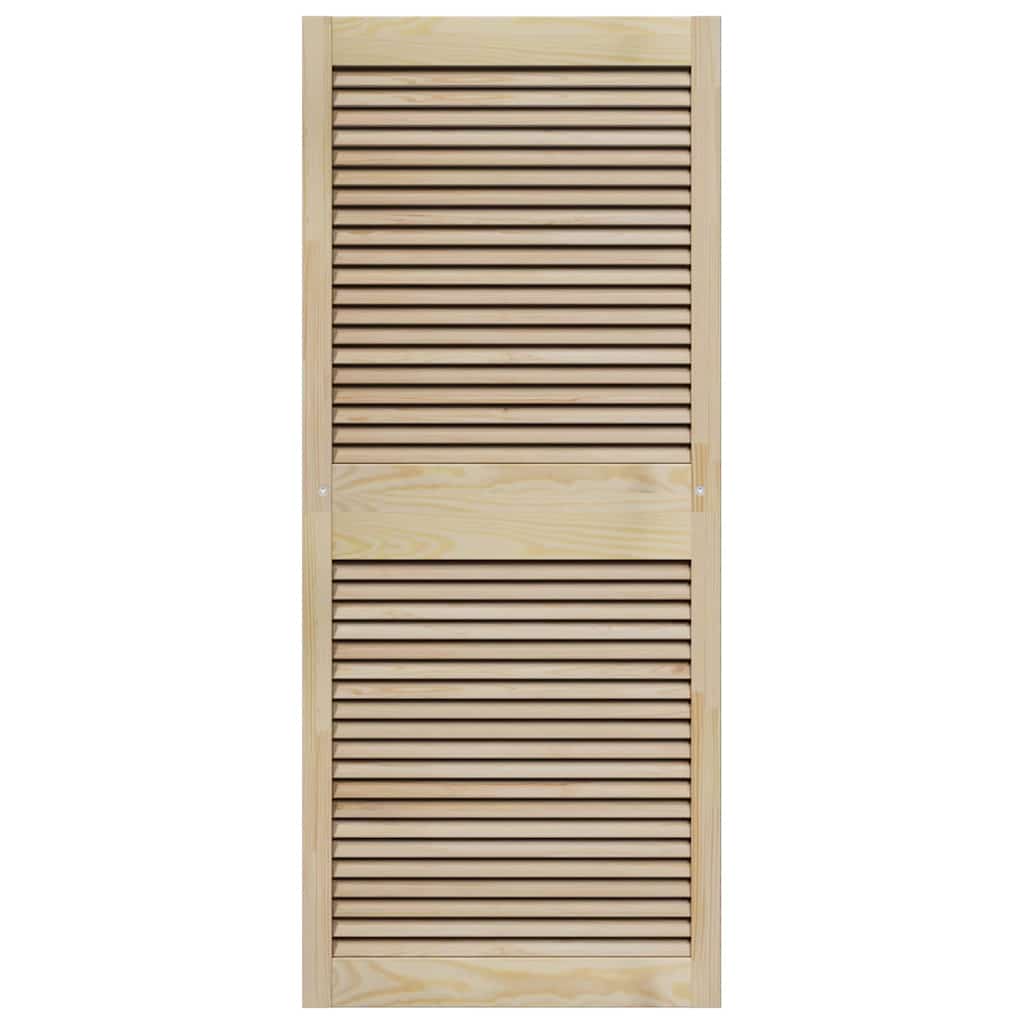 Skříňové Dveře Se Dveřmi 2 Ks Přírodní 140,5 X 2,1 X 59,5 Cm