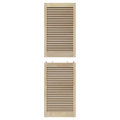 Skříňové Dveře Se Dveřmi 2 Ks Přírodní 170 X 2,1 X 49,5 Cm