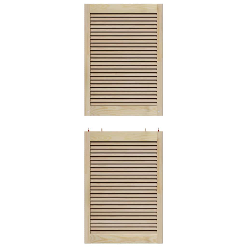Skříňové Dveře Se Dveřmi 2 Ks Přírodní 170 X 2,1 X 59,5 Cm
