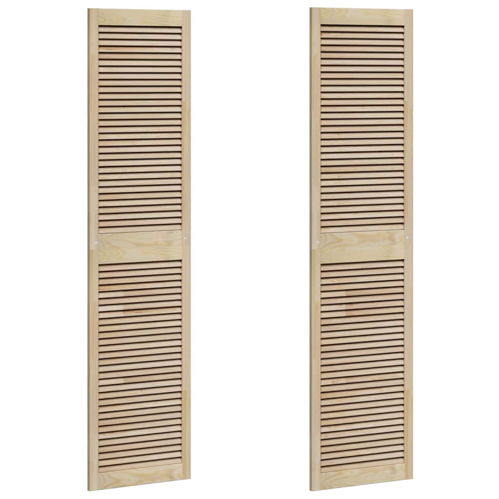Skříňové Dveře Se Dveřmi 2 Ks Přírodní 201 X 2,1 X 49,5 Cm