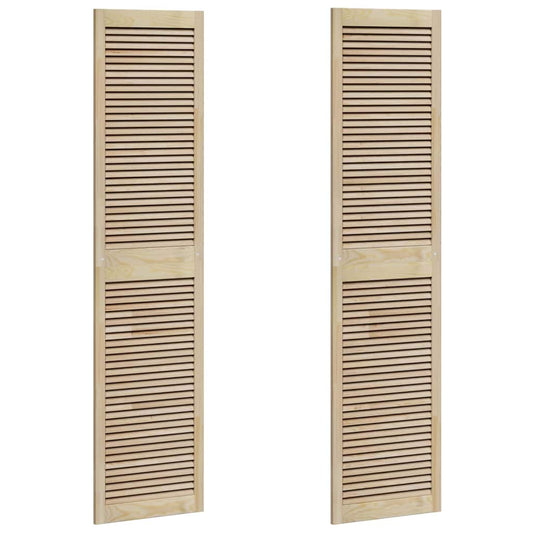 Skříňové Dveře Se Dveřmi 2 Ks Přírodní 201 X 2,1 X 49,5 Cm