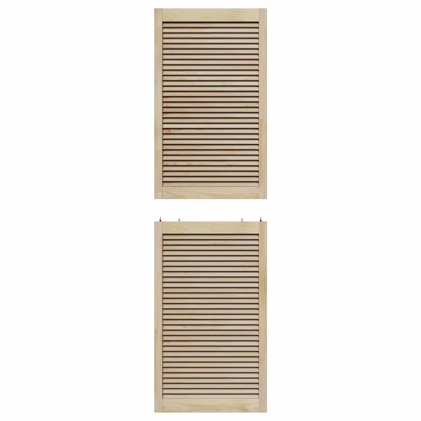 Skříňové Dveře Se Dveřmi 2 Ks Přírodní 201 X 2,1 X 59,5 Cm