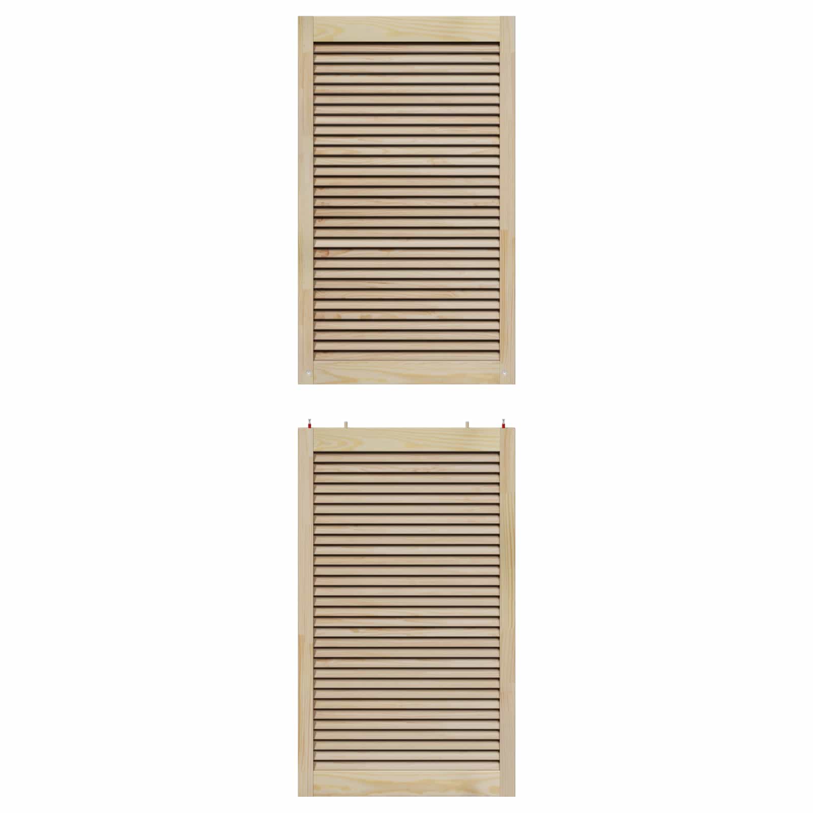 Skříňové Dveře Se Dveřmi 2 Ks Přírodní 201 X 2,1 X 59,5 Cm