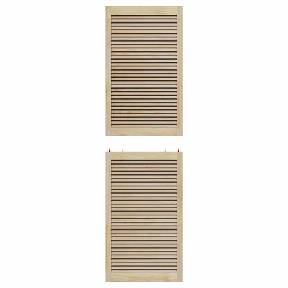 Skříňové Dveře Se Dveřmi 2 Ks Přírodní 201 X 2,1 X 59,5 Cm