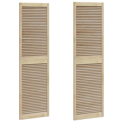 Skříňové Dveře Se Dveřmi 2 Ks Přírodní 201 X 2,1 X 59,5 Cm