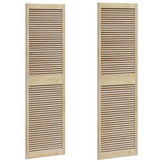 Skříňové Dveře Se Dveřmi 2 Ks Přírodní 201 X 2,1 X 59,5 Cm