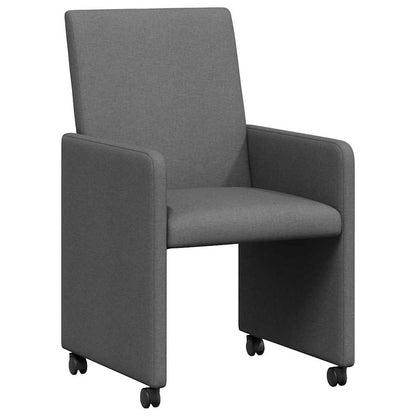 Jídelní Židle Na Kolečkách 2 Ks Textil
