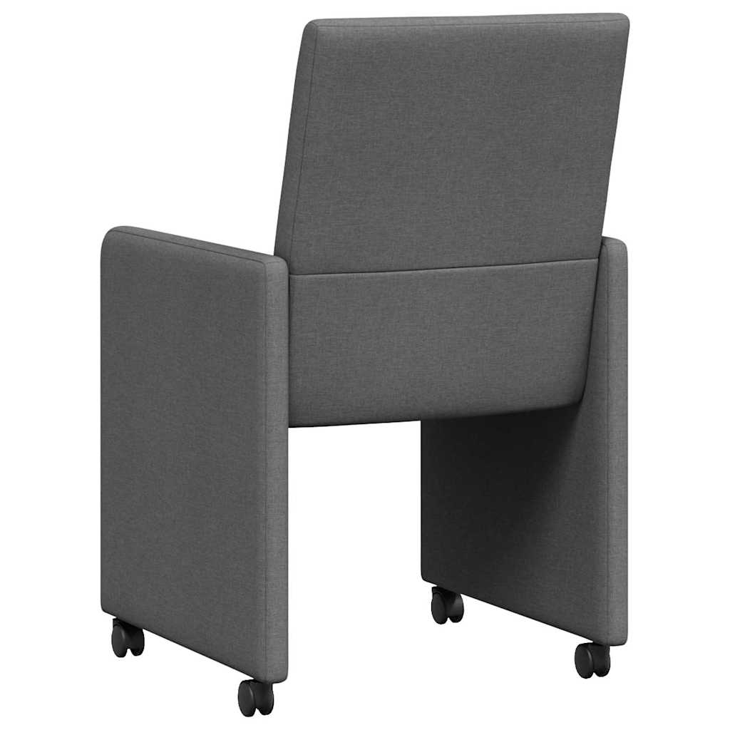 Jídelní Židle Na Kolečkách 2 Ks Textil
