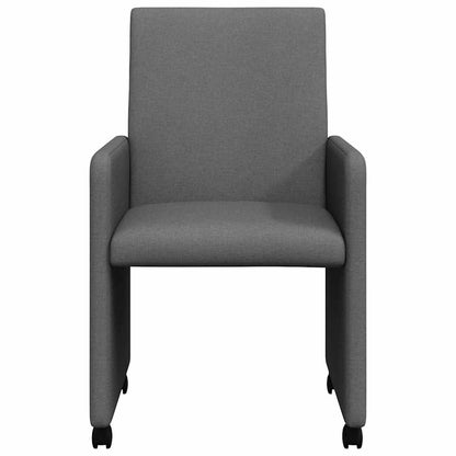Jídelní Židle Na Kolečkách 2 Ks Textil