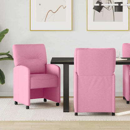 Jídelní Židle Na Kolečkách 2 Ks Textil