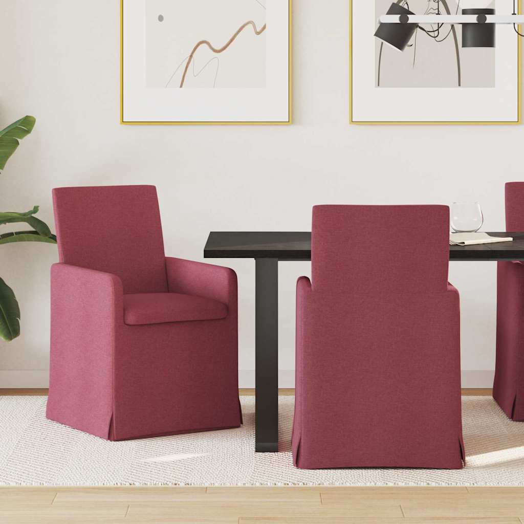 Jídelní Židle 2 Ks Textil 57 X 68 X 94 Cm