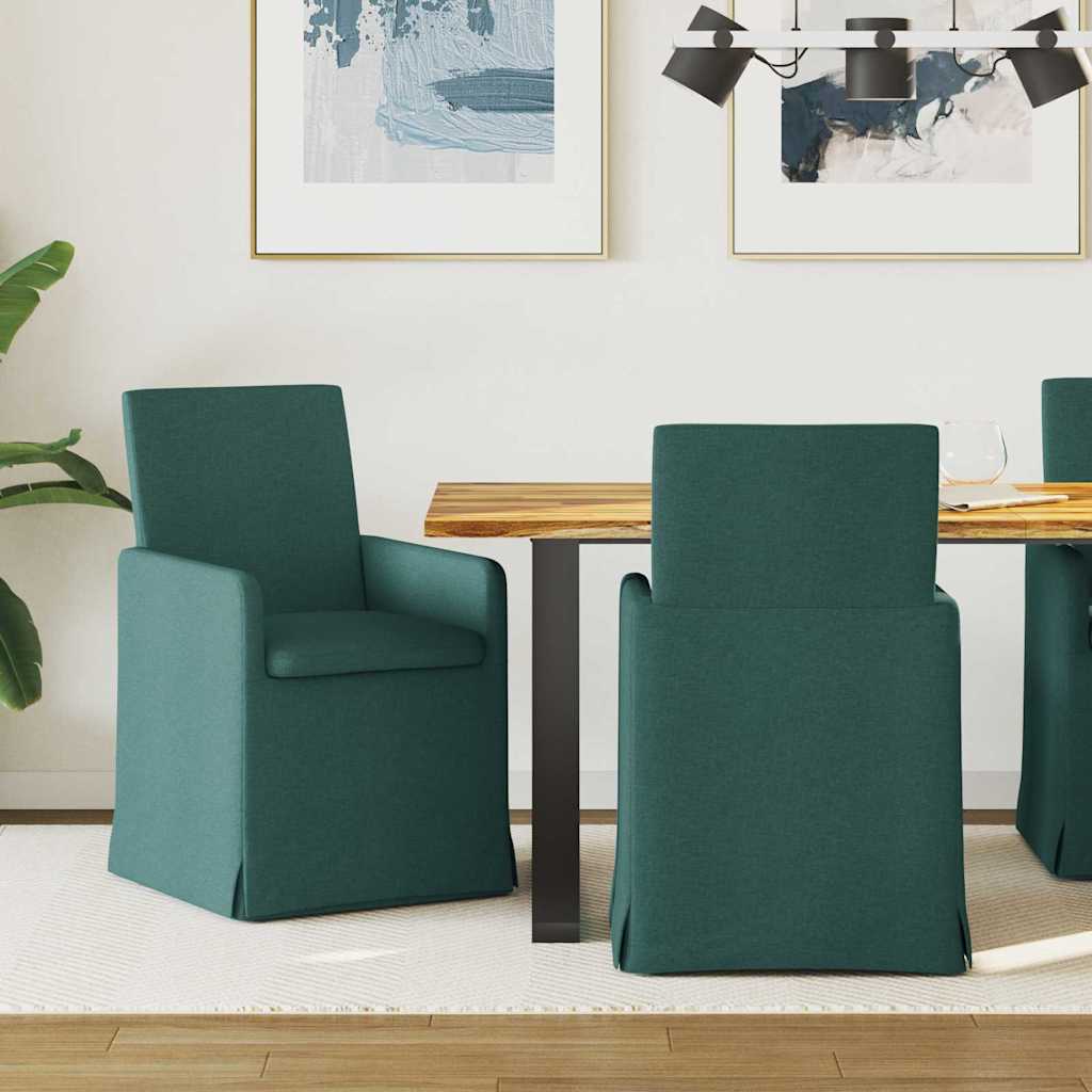 Jídelní Židle 2 Ks Textil 57 X 68 X 94 Cm