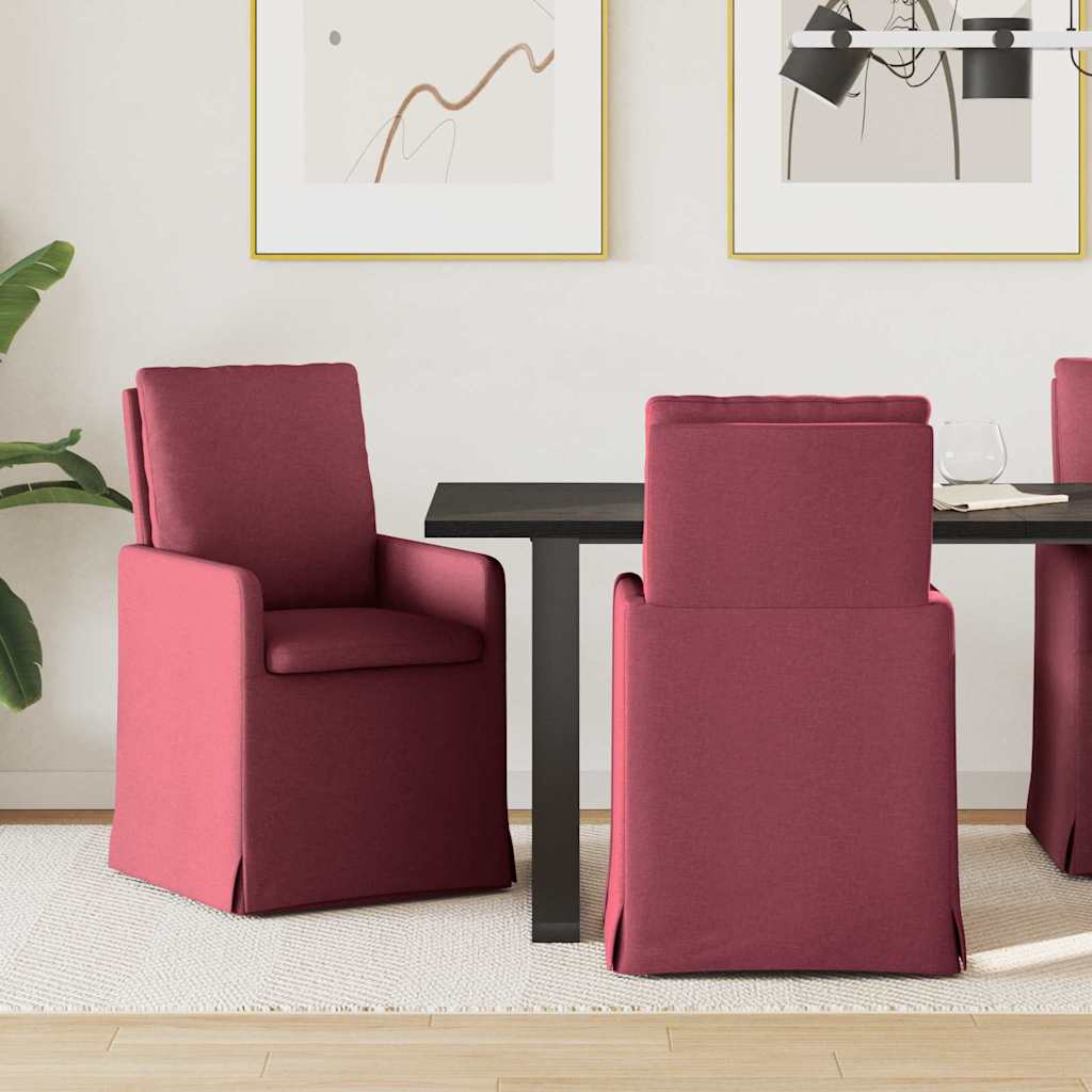 Jídelní Židle 2 Ks Textil 57 X 67 X 98 Cm