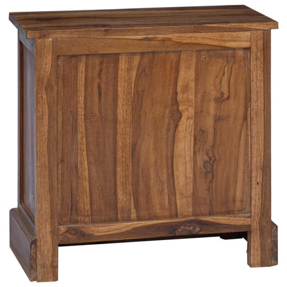 Úložná Skříňka Přírodní 60 X 30 X 60 Cm Pevné Teakové Dřevo