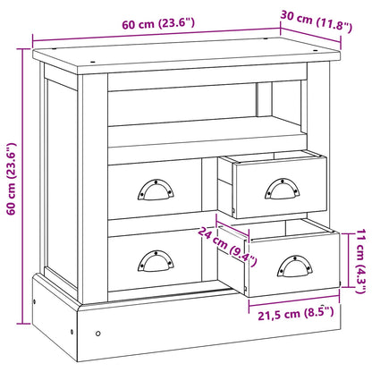 Úložná Skříňka Přírodní 60 X 30 X 60 Cm Pevné Teakové Dřevo
