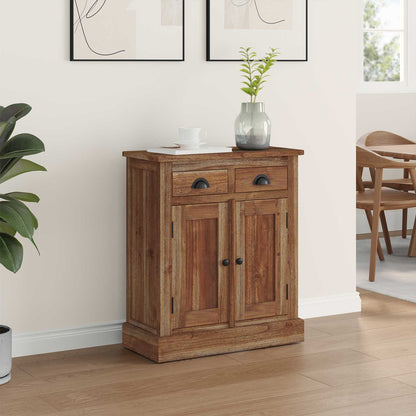 Úložná Skříňka Přírodní 65 X 30 X 75 Cm Pevné Teakové Dřevo