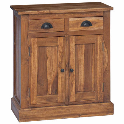 Úložná Skříňka Přírodní 65 X 30 X 75 Cm Pevné Teakové Dřevo