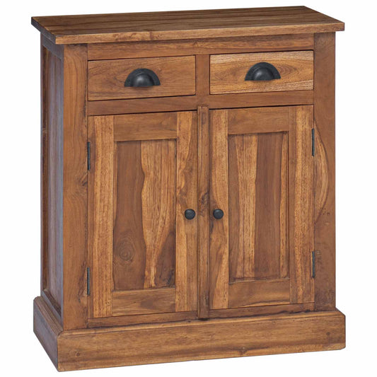 Úložná Skříňka Přírodní 65 X 30 X 75 Cm Pevné Teakové Dřevo