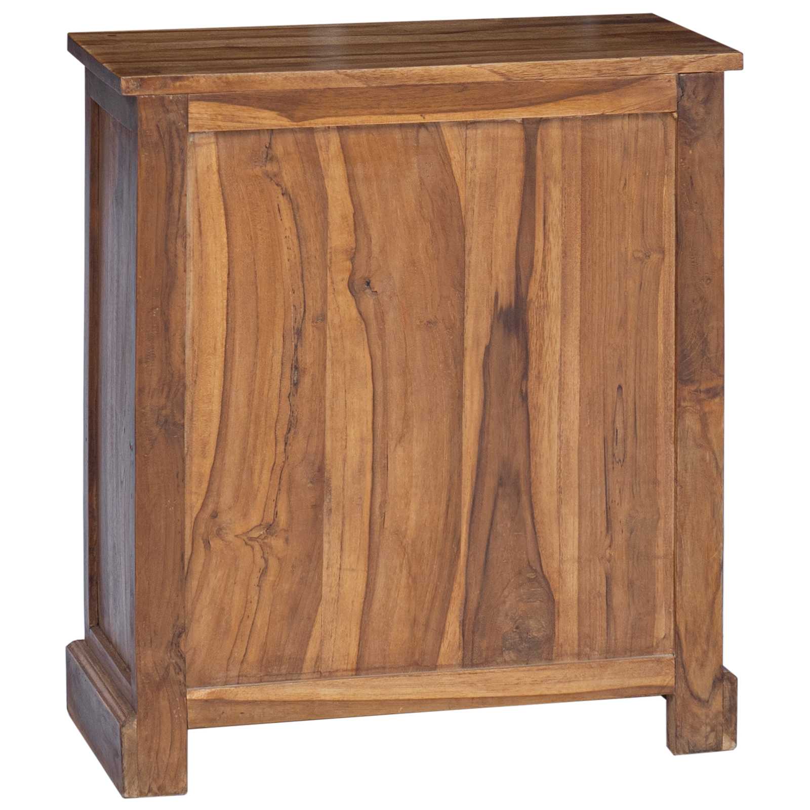 Úložná Skříňka Přírodní 65 X 30 X 75 Cm Pevné Teakové Dřevo